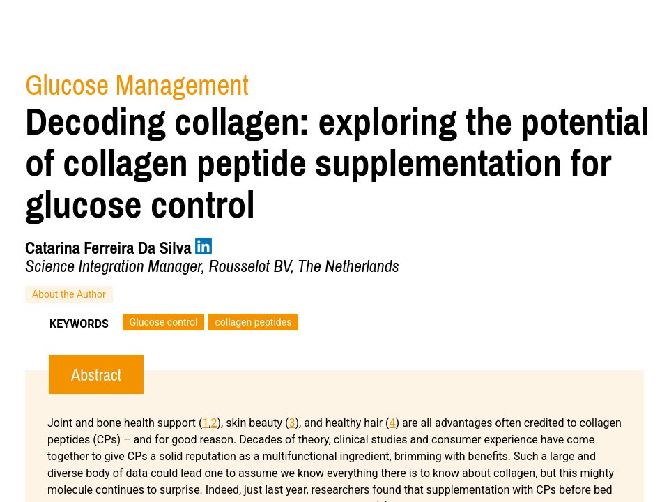 COLLAGEN - Effect of collagen peptides intake on skin conditions: a ...