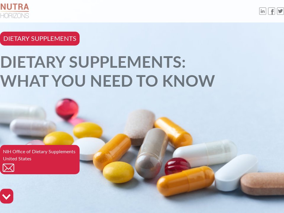 Dietary supplements What you need to know NUTRA HORIZONS 2 2021 WW