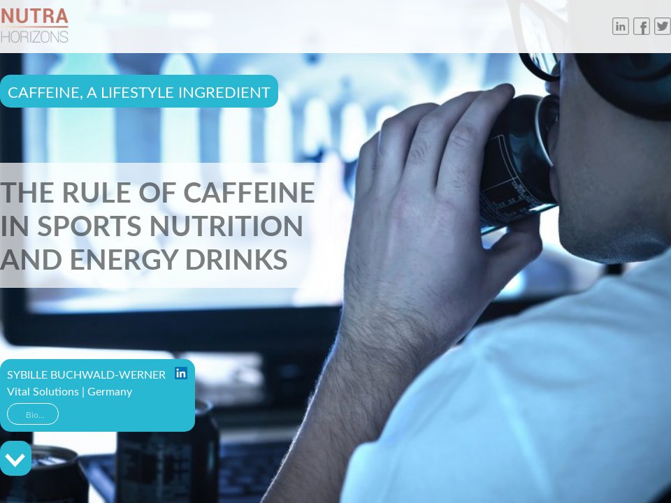 The rule of caffeine in sports nutrition and energy drinks NUTRA